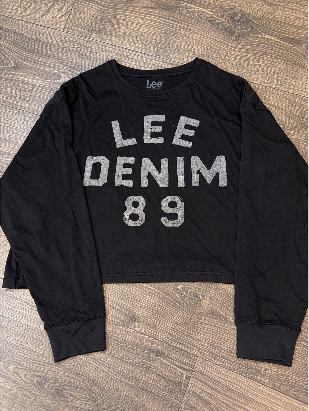 Lee Denim 89 Black Long Sleeve Pullover Sweatshirt XXL